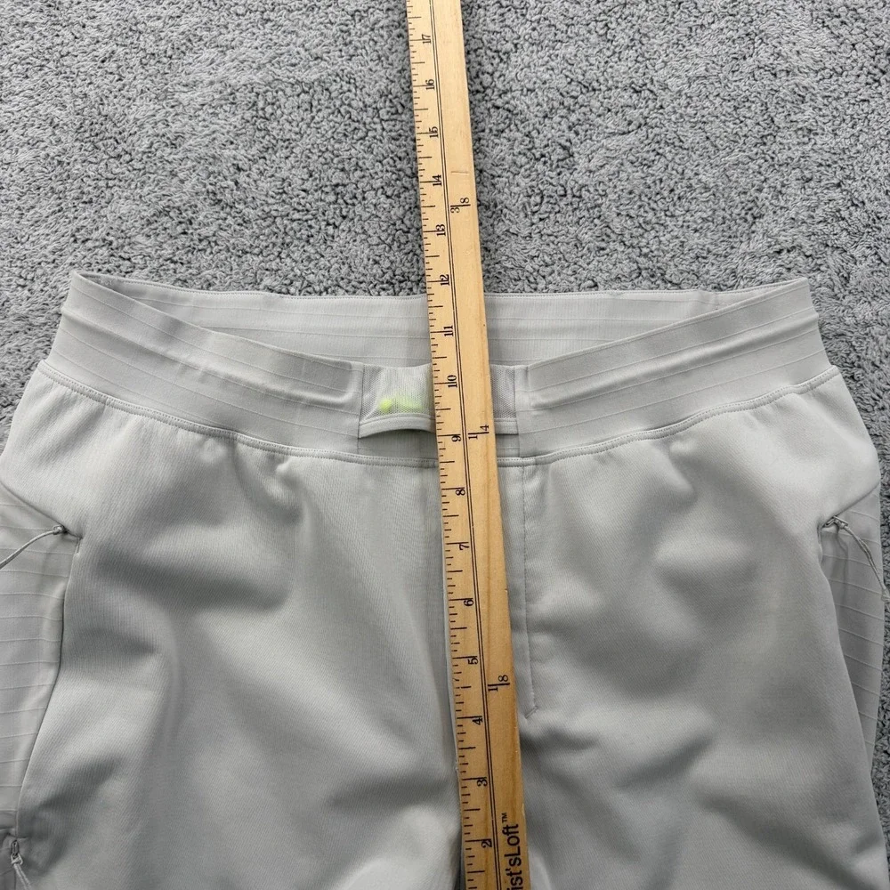 Lululemon Fast Free Running Pant Men Small Gray Tapered Ankle Zip Pocket Stretch